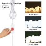 USB LED 5V lampe de maquillage applique murale beauté 2 6 10 14 Kit d'ampoules pour coiffeuse Stepless Dimmable Hollywood vanité miroir lumière