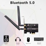 Double bande 2974Mbps Wifi6 Intel AX200 PCIe sans fil adaptateur Wifi 2.4G/5Ghz 802.11ac/ax Bluetooth 5.0 AX200NGW carte ordinateur de bureau
