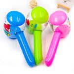 2 pièces nouveau chaud mignon dessin animé gonflable marteau Air marteau avec cloche enfants enfants exploser fabricant de bruit jouets couleur aléatoire