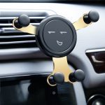 Support de voiture avec gravité pour téléphone | Pour téléphone, dans la voiture, Clip d'aération, aucun support de Mobile magnétique pour téléphone, support GPS pour iPhone XS MAX Xiaomi