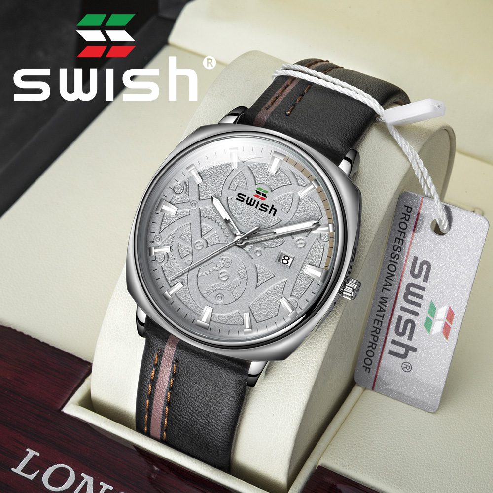 SWISH-décontracté-hommes-montres-de-luxe-marque-en-cuir-sport-Quartz-horloge-lumineux-militaire-montre-étanche-Relojes-Hombre-2020 SWISH décontracté hommes montres de luxe marque en cuir sport Quartz horloge lumineux militaire montre étanche Relojes Hombre 2020