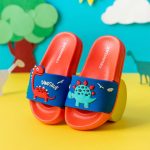 2020 nouveau mignon enfants pantoufles dinosaure enfants bébé maison pantoufles imperméable respirant antidérapant garçons filles maison chaussures