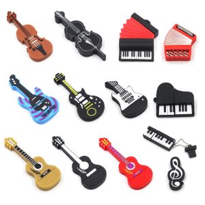 Concert rapide stylo lecteur instrument de musique clavier accordéon guitare violoncelle violon usb clé usb clé usb 4G 8G 16G 32g 64g 128G