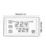 W3230 régulateur de température Thermostat double LED régulateur de température numérique détecteur compteur de température refroidisseur de chaleur