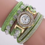 Montres à Quartz femmes montres accessoires de luxe mode décontracté analogique Quartz strass Bracelet montre cadeau livraison gratuite Z5