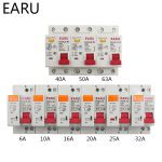 Disjoncteur à courant résiduel | Disjoncteur ep40le DPNL 230V 1P + N à courant résiduel avec sur-et court courant Protection contre les fuites RCBO MCB 6-63A