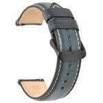 BEAFIRY cuir tanné à l'huile 22mm 20mm 18mm bracelet de montre à dégagement rapide bracelet de montre marron pour hommes femmes compatible avec fossile