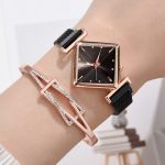 Montre à Quartz Simple créative de luxe robe pour femme en acier maille montres nouvelle horloge dames Bracelet montre Relogios Feminino