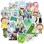 50 pièces drame Rick et Morty dessin animé autocollants voyage planche à roulettes valise guitare bagages ordinateur portable téléphone étanche classique autocollants