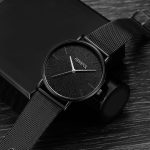 Genève Simple femmes montres haut de gamme en acier inoxydable maille Quartz montres de mode horloge dames Montre Montre Femme