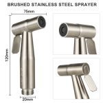 Toilette à main Bidet robinet pulvérisateur inox salle de bain main Bidet Spraye ensemble toilette auto nettoyage pomme de douche pas de poinçon