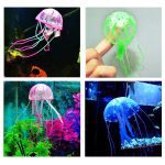 Aléatoire artificiel Aquarium méduse ornement décor brillant effet Aquarium décoration aquatique fournitures pour animaux de compagnie accessoires pour la maison