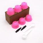 6 pièces adaptées pour Dolce Gusto café filtre tasse réutilisable café Capsule filtres pour Nespresso, avec cuillère brosse accessoires de cuisine