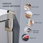 Toilette à main Bidet robinet pulvérisateur inox salle de bain main Bidet Spraye ensemble toilette auto nettoyage pomme de douche pas de poinçon