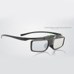 Lunettes 3D à obturateur actif Rechargeable sans image fantôme pour projecteur DLP Link