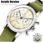 1963 pilotes de l'armée de l'air chinoise chronographe montres Original réel st1901 saphir horloge hommes mécanique main vent montre-bracelet