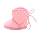 Bottes pour bébé | Bottes d'hiver chaudes pour nourrissons fille, nouveau-né, bottes en coton à fond souple et de couleur unie