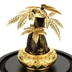 Asklove Fortune arbre recueillir richesse ornement 24K feuille d'or artisanat Fengshui décor chanceux argent arbre bonsaï maison bureau décoration