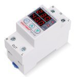 Protecteur de sous-tension 220V 63A | Réglage de la tension V 63A 40A dispositifs de Protection de surtension et de courant, Din Rail