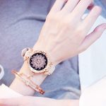 2019 femmes montres ensemble ciel étoilé dames Bracelet montre décontracté en cuir sport Quartz montre-Bracelet horloge Relogio Feminino