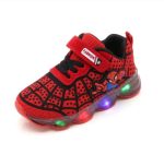 Garçons Sneaker filles Spiderman enfants chaussures Led avec lumières Sneaker 2020 printemps automne chaussures enfants enfant en bas âge bébé fille chaussures
