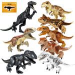 Monde jurassique dinosaures figurines briques tyrannosaure Indominus Rex i-rex assembler des blocs de construction enfant jouet Dinosuar