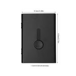 Ultra Mince En Acier Inoxydable Coulissante porte-carte d'identité Hommes Étuis pour Cartes de visite Femmes Élégantes En Métal de Main-poussée De La Carte Bancaire Boîte