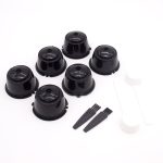 6 pièces adaptées pour Dolce Gusto café filtre tasse réutilisable café Capsule filtres pour Nespresso, avec cuillère brosse accessoires de cuisine