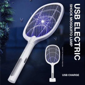 USB électrique choc moustique lampe moustique tapette mouche tapette Portable à trois couches mouche tapette USB câble de charge