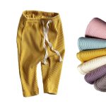 Bébé garçons filles Leggings solides enfant en bas âge côtelé Pp pantalon petit garçon décontracté sarouel pantalons enfants pantalon de fond
