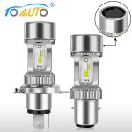 Moto H4 BA20D phare LED Blubs avec ventilateur 20W 6000K Moto lumière CSP puces Scooter Accessoire Motobike LED lampe frontale