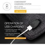 DOMISO 11 13 14 15.6 17.3 pouces étanche sac d'ordinateur portable Polyester avec Port de charge USB trou casque pour Lenovo Acer HUAWEI HP