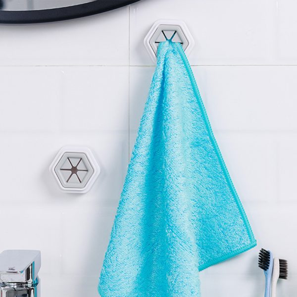 2 pièces porte-serviettes ventouse mur fenêtre salle de bains outil pratique cuisine stockage crochets lavage tissu cintre support nouveau