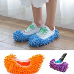 1PC unique Chenille vadrouille essuyer pantoufles chaussures paresseux chaussure vadrouille casquettes ensemble pratique poussière vadrouille pantoufle maison nettoyant chaussures couverture Y20