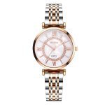 Femmes montres haut marque de luxe 2020 mode diamant dames montres en acier inoxydable argent maille bracelet femme montre à Quartz