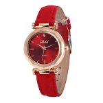 Mode femmes en cuir montre décontractée de luxe analogique Quartz cristal montre-bracelet décontracté femme montre-bracelet de luxe 2020 robe # A