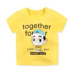 Vêtements de bébé T-shirt d'été | Dessin animé imprimé, t-shirts hauts, enfants nourrissons à manches courtes T-shirt en coton pour tout-petits, filles garçons