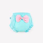 Shorts bouffants pour bébés filles | Culottes 100% coton pour enfants, sous-vêtements pour bébés garçons tout-petit, culottes à nœud papillon, couleur unie