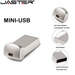 JASTER Mini métal clé USB 4G 8G 16GB 32GB 64GB 128G personnaliser stylo lecteur USB clé mémoire U disque cadeau logo personnalisé