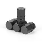 Bouchons de tige de Valve d'air | Pneu en aluminium, tige de jantes, argent couvercle de pneu, voiture camion vélo roue de voiture, pneus vannes universelles de 4 pièces