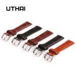 UTHAI Z08 bracelet de montre bracelets en cuir véritable 10-24mm accessoires de montre de haute qualité couleurs marron bracelets de montre