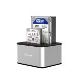 USB hdd boîtier boîtier ssd 2 baies SATA hdd station d'accueil 3.5 "2.5" USB3.0 double baie disque dur ssd clone duplicateur station d'accueil