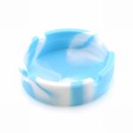 Cendrier circulaire en Silicone | Nouveau cendrier en Silicone, psychedelique doux rond, support de fumée de verre, cendrier sur mesure porte-Cigarette