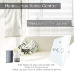 Stores à rideau tactile intelligent WiFi RF | Interrupteur de volet roulant, applications Smart Life, fonctionne avec Alexa Echo Google Home