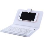 Pour 4.5-6.8 pouces téléphone génération Bluetooth clavier souris étui Portable en cuir sans fil clavier étui pour IPhone Android
