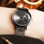 Livraison gratuite femmes mode hommes montres créatives hommes en acier inoxydable Quatrz montres de luxe personnalisé hommes montres horloge
