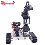 Robot Programmable bricolage Wifi + Bluetooth châssis inox réservoir de piste vapeur voiture éducative avec bras pour framboise Pi 4