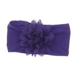 Bandeau pour bébé en mousseline | Gros bandeau avec nœud fleuri, accessoire pour cheveux Turban enfant, nouveau-né fille bambin