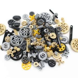 Moc Technic roue engrenage pièces ensemble bricolage en vrac blocs de construction briques accessoires combinaison mécanique avec croix Alxe Science jouets