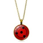Anime NARUTO Uchiha Itachi Akatsuki Cosplay accessoires pendentif Sasuke Sharingan Pain Rinnegan métal gemme collier rétro bijoux